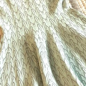 Las Pepas Argentinian Knit Dress - Aquamarine and Silver